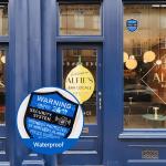 3PCS Security Alarm System Sign for Home, Self-hesive Weatherproof Small 24 Hours Warning Sticker, Safety Protection System for House Doors and Windows, Business Indoor & Outdoor Use 2.8x2.4 In