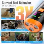 Dog Bark Deterrent Devices, 3X Anti Barking Device for Dogs Ultrasonic Dog Training, Up to 50FT Bark Control Dog Barking Silencer, Correct B Behavior Indoor Outdoor Portable Dog Barking Stopper