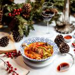 JOLLY CHEF 160 Count Paper Bowls 20 oz Soak Proof, Heavy Duty Printed Disposable Bowls Bulk for Dinner or Lunch