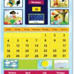 Learning Resources Magnetic Learning Calendar, 51 Magnetic Pieces & Calendar, Measures 12" x 16-1/2", Back to School Supplies,Teacher Supplies for Classroom