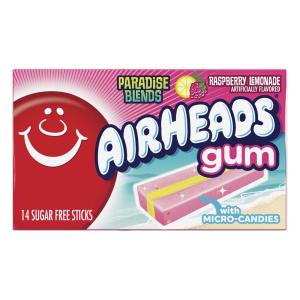 Airhes Chewing Gum, Sugar Free Gum with Micro-Candies, Raspberry Lemone Flavor Artificially Flavored, 14 Sticks (12-Pack)