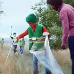 4 Pcs Garbage Truck Costume Accessories Waste Management Dress up Vest Hat Gloves ID Card for Halloween Party Garbage Day Dress up