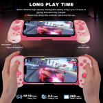 arVin Wireless Gaming Controller for iPhone, iP, Android, Samsung Galaxy, Tablet, Switch, PS4, PC Gamep with Hall Effect Joystick/Turbo/6-Axis Gyro/Vibration, Direct Play for Call of Duty, Genshin