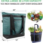 BeeGreen Cooler Bag Soft Leakproof Insulated Tote with Zipper for Beach Travel Grocery
