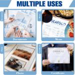 100 Pack 9x11.5inch 7mil Letter Size Laminating Sheets Thermal Laminating Pouches Paper Laminator Sheets File Card Laminator Pouches 8.5x11inch for Permits Cards File Photos (100, 9"x11.5"-7mil)