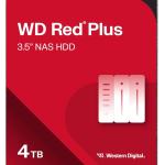 Western Digital 4TB WD Red Plus NAS Internal Hard Drive HDD - 5400 RPM, SATA 6 Gb/s, CMR, 256 MB Cache, 3.5" -WD40EFPX