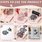 Gaillty Linocut Kit for Printmaking Including 12 Pcs 2'' x 2'', 6 Pcs 4'' x 6'', 2 6'' x 8'' Blocks, 2 Knives and 2 Rolls, Linoleum Blocks for Beginners Stamp Carving DIY Gift & Art Projects