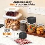 Electric Mason Jar Vacuum Sealer Kit for Mason Jars, Bags, Containers, Upgred 3-in-1 Jar Vacuum Sealer Machine for Mason Jars with Wide and Regular Mouth Canning Jar