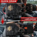 RHINO RESCUE Car Tactical IFAK Trauma Kit with C-A-T Tourniquet, First Aid Kits for Vehicles, Molle Pouch for Military, Combat, Car, Van, ATV