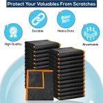 Simpli-Magic Heavy Duty Pded Moving Blankets 72" x 40" – 12 Pack – Packing Blankets, Furniture Covers for Moving