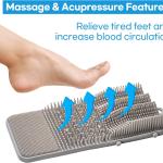 Foot Scrubber Feet Cleaner Washer Brush for Shower Floor Spas Massage, Slipper for Exfoliating Cleaning Foot