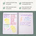 Undated Monthly Planner 2025-2026 - 18 Month Monthly Calendar Planner Book for School Office and Home - Hardcover Blank Planners for Goals Tasks and Dates - B5(6.9" x 9.8") Black