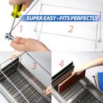 Officemate Hanging File Frame, Letter Size, justable 14 to 18-Inches, 2 Count (Pack of 1),Silver, 91990