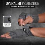 WYOX Boxing Hand Wraps Inner Gloves Men Women, Half Finger Under Mitts with Elasticated Bandages for Fist Protection, Ideal for Muay Thai, Kickboxing, MMA, and Martial Arts, Perfect for Training