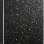 EYROZILL 3 Ring Binders 1 Inch Back to School Supplies Glitter Three Ring Binder to Hold 300 Sheets, Black
