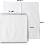 Pantry Value [1000 Count - 6x6 Inch folded] 1-ply White Lunch Napkins - Disposable Absorbent Paper Napkins for Everyday use, Events, Parties (12x12 Inch unfolded)