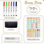 Large Dry Erase Wall Calendar - 36" x 52" Undated 4-Month Calendar for Home, Office, School - Reusable Jumbo Laminated Task Organizer