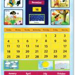 Learning Resources Magnetic Learning Calendar, 51 Magnetic Pieces & Calendar, Measures 12" x 16-1/2", Back to School Supplies,Teacher Supplies for Classroom