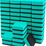 Mini Dry Erase Erasers, IHPUKIDI 48 Pack Magnetic Whiteboard Dry Erasers Chalkboard Cleaner Wiper for Kids and Classroom Teacher Supplies, Home and Office (2 x 2 Inch) Green