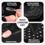 MhIL Workout Gloves for Men – Comfortable Gym Gloves for Men with Enhanced Grip for Safety and Hand Protection – Weight Lifting Protection with Wrist Wraps Support for Performance Boost and Style