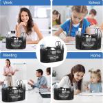 Office Supplies for Desk,14pcs Black Desk Sets and Accessories, Office Supply Kit with Mesh Desktop Organizer and Stapler,Staple Remover, Staples,Tape Dispenser,Sticky Tabs,Scissors, Ruler