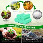 Small Trash Bags 2 Gallon Green-Biodegrable - Mini Garbage Bag For Bathroom Can Unscented Tiny Kitchen Office Car Waste Basket Liners Compostable 100 Count Chenyucheng Strong Thick Bulk