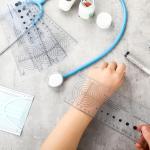 Geiserailie 4 Pcs Medical Ruler with Wound Measuring and Pupil Gauge Wound Measurement Tools for Nurses Wound Measuring Guide for Nurses Body Wound Care