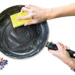 SCRUBIT Heavy Duty Scrub Sponges - Dishwashing Sponge Along with A Tough Scouring P - Ideal for Cleaning Kitchen, Dishes, Bathroom - Yellow - 24 Dish sponges