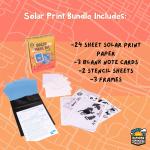 Toysmith Outdoor Discovery Solar Print Paper Kit Bundle – Sun Printing Set for Kids – Includes 36 Sheets Sun Print Paper, Stencils, & Frames – Creative Arts & Crafts Gift for Boys & Girls Ages 5+