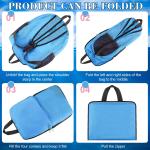 Reginary 24 Pcs Backpack 17" Backpacks Foldable Lightweight Bookbags Student Outdoor Travel School Book Bag with Storage Bag (Blue)