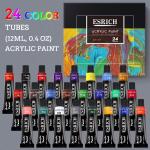 Acrylic Paint Set,57 PCS Professional Painting Supplies with Paint Brushes, Acrylic Paint, Easel, Canvases, Painting Ps，Palette, Paint Knife, Brush Cup and Art Sponge for Hobbyists and Beginners