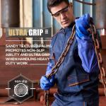 LANON 26" Elbow Length PVC Chemical Resistant Gloves, Heavy-Duty Long Rubber Gloves, Acid, Alkali & Oil Protection, Large