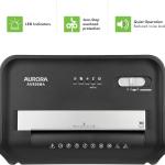 Aurora AU830MA High-Security 8-Sheet Micro-Cut Paper and Credit Card Shredder/ 20 Minutes/Security Level P-5