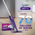 Swiffer WetJet Hardwood Floor Cleaner Spray Mop P Refill, Bathroom Cleaning Supplies, Hardwood Floor Cleaner, Multi Surface, 24 Count