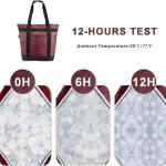 BeeGreen Cooler Bag Soft Leakproof Insulated Tote with Zipper for Beach Travel Grocery