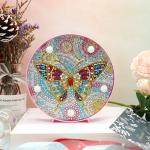 DIY Diamond Painting Lamp with LED Lights Full Drill Crystal Drawing Kit Bedside Night Light Arts Crafts for Home Decoration or Christmas Gifts 6.0x6.0inch (Butterfly-B)