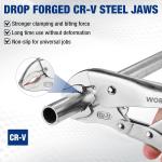 WORKPRO 5-Piece Locking Pliers Set, Pliers Tool Set, Vice Grips with Chrome-vanium Steel, 5/7/10 inch Curved Jaw Pliers, 6.5/9 inch Long Nose Pliers