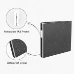 EYROZILL 3 Ring Binders 1 Inch Back to School Supplies Glitter Three Ring Binder to Hold 300 Sheets, Black