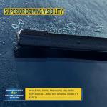 26''+19'' Front Windshield Wiper Bles Compatible with 2008-2017 Honda Accord/2010-2015 Toyota Prius OEM QUALITY Premium All-Season Automotive Replacement Wipers (Pack of 2)