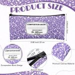 Epakh 5 Pcs Back to School Gifts Pencil Case Pouch 8.7 x 3.9 Inches Composition Book Portable Pencil Bag with Zipper Multipurpose Cute Pen Pouch for Stationery Organizer Teachers Gifts (Classic)