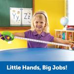 Learning Resources Simple Tape Measure - Kids Construction Toys, Preschool Activities, Pretend Play for Toddlers , Height Measurement Counting Tool, Fine Motor Skills, Homeschool