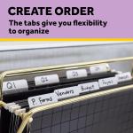 Post-it Tabs, .625 in Solid, Aqua, Lime, Yellow, Red, 10/Color, 40/Dispenser (676-ALYR)