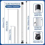 Sliding Door Security Bar,Window Security Bars Inside,17-50 inch justable Patio Glass Door/Window Lock Bar for Burglar Proof/Child Safety, Window Stoppers for Sliding/Vertical Windows -2 PCS