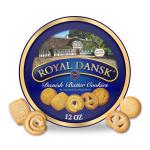 Royal Dansk Danish Butter Cookies, Premium Assorted Cookies in Gift Tin, Great for Sharing and Gifting, 12 oz