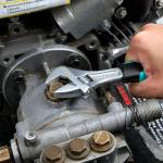 Basics Tool Set With Easy Carrying Round Pouch, 104-Piece, Turquoise, 14.4 x 11.4 x 3 inches