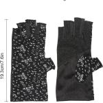 Maxdot Women Sunblock Fingerless Gloves UV Protection Driving Gloves Summer Mitten Non Slip for Outdoor Cycling Manicures