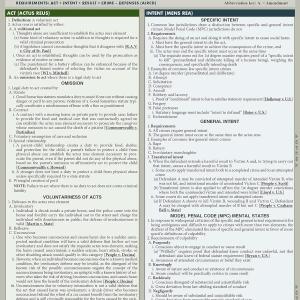 Criminal Law: A Quickstudy Laminated Reference Guide