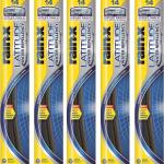 Rain-X 5079272-2-5PK Latitude 2-IN-1 Water Repellency Wiper Ble, 14" (Pack of 5)