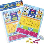 Learning Resources Magnetic Learning Calendar, 51 Magnetic Pieces & Calendar, Measures 12" x 16-1/2", Back to School Supplies,Teacher Supplies for Classroom