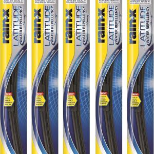 Rain-X 5079275-2-5PK Latitude 2-IN-1 Water Repellency Wiper Ble, 18" (Pack of 5)